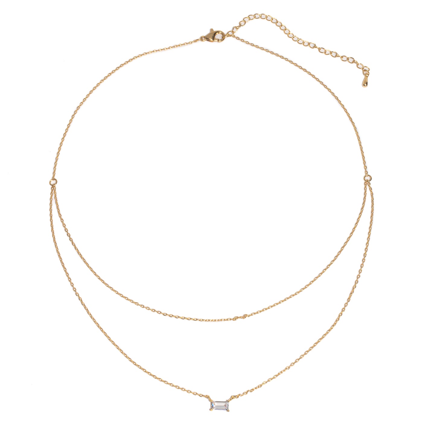 BOHO BAGUETTE DUAL NECKLACE