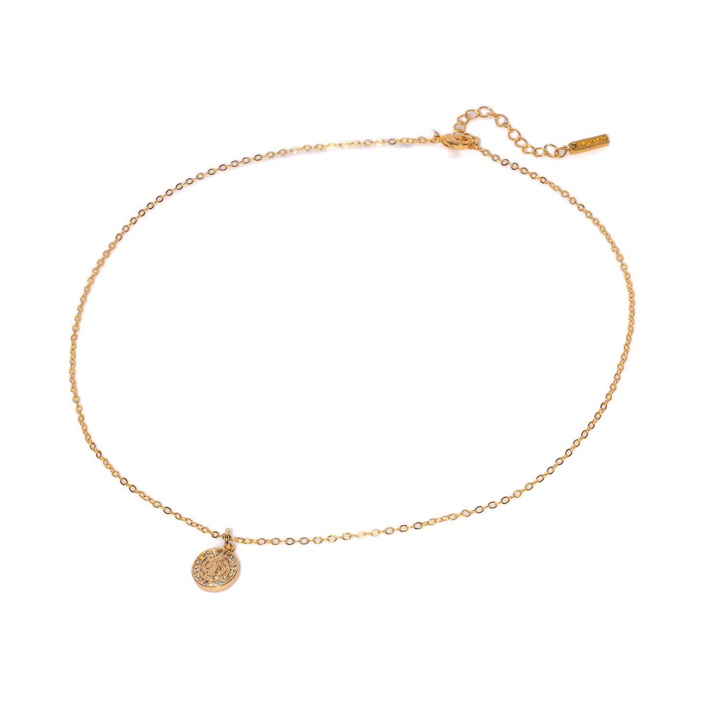 CADENA TIPO CARTIER CON DIJE DE SAN BENITO