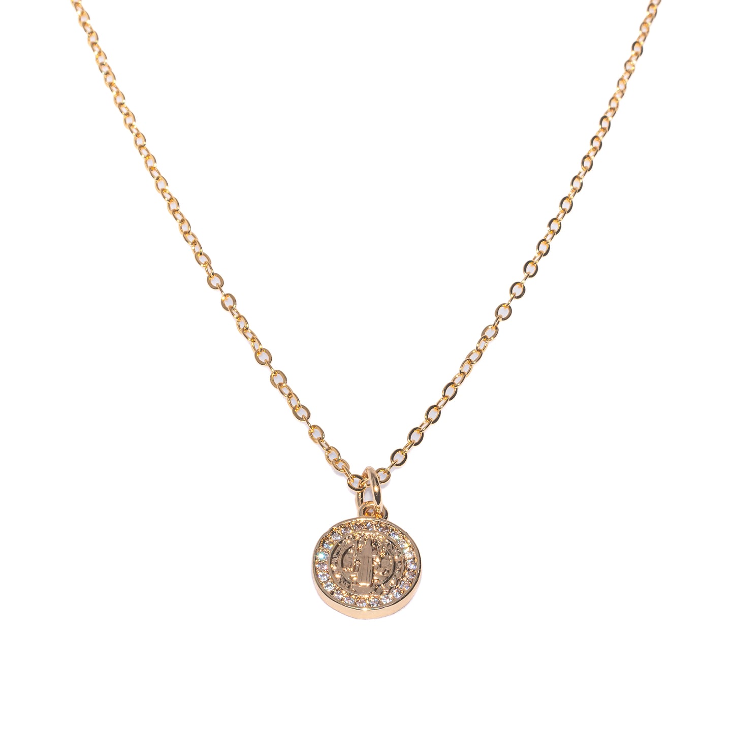 CADENA TIPO CARTIER CON DIJE DE SAN BENITO