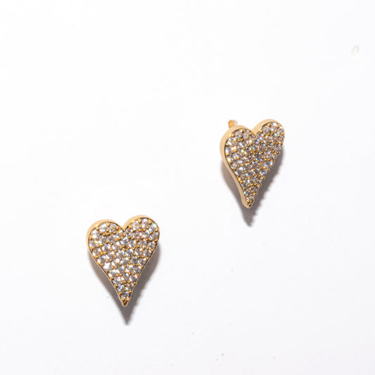 ESSENTIAL OUTLINED HEART STUDS