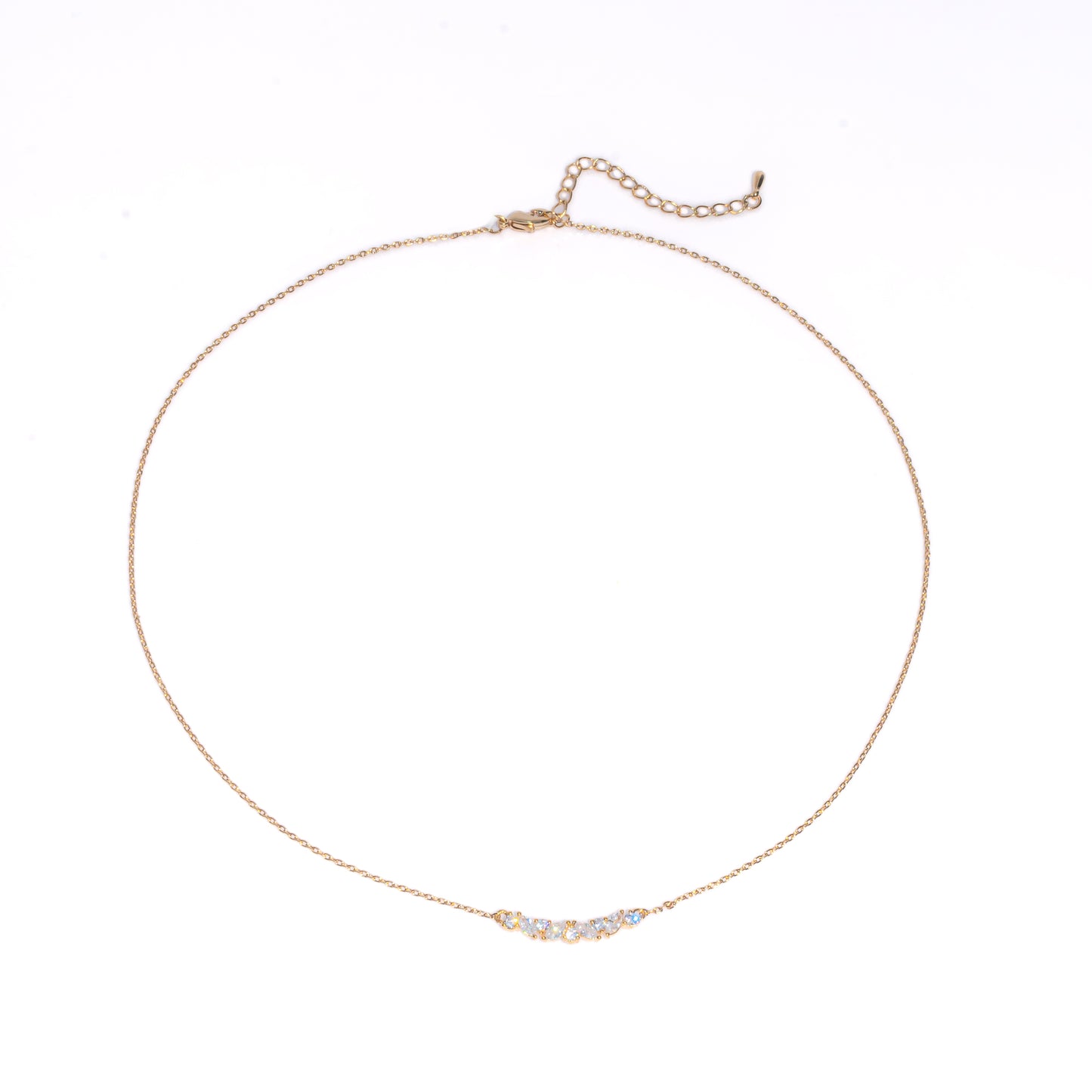 MARQUISE & ROUND GOLDEN NECKLACE