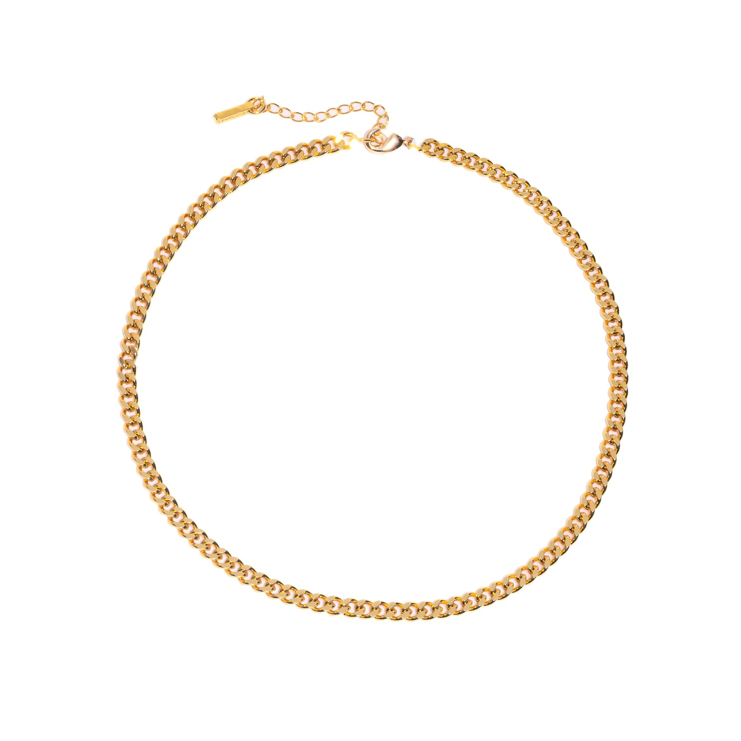 CURB CHAIN GOLDEN NECKLACE