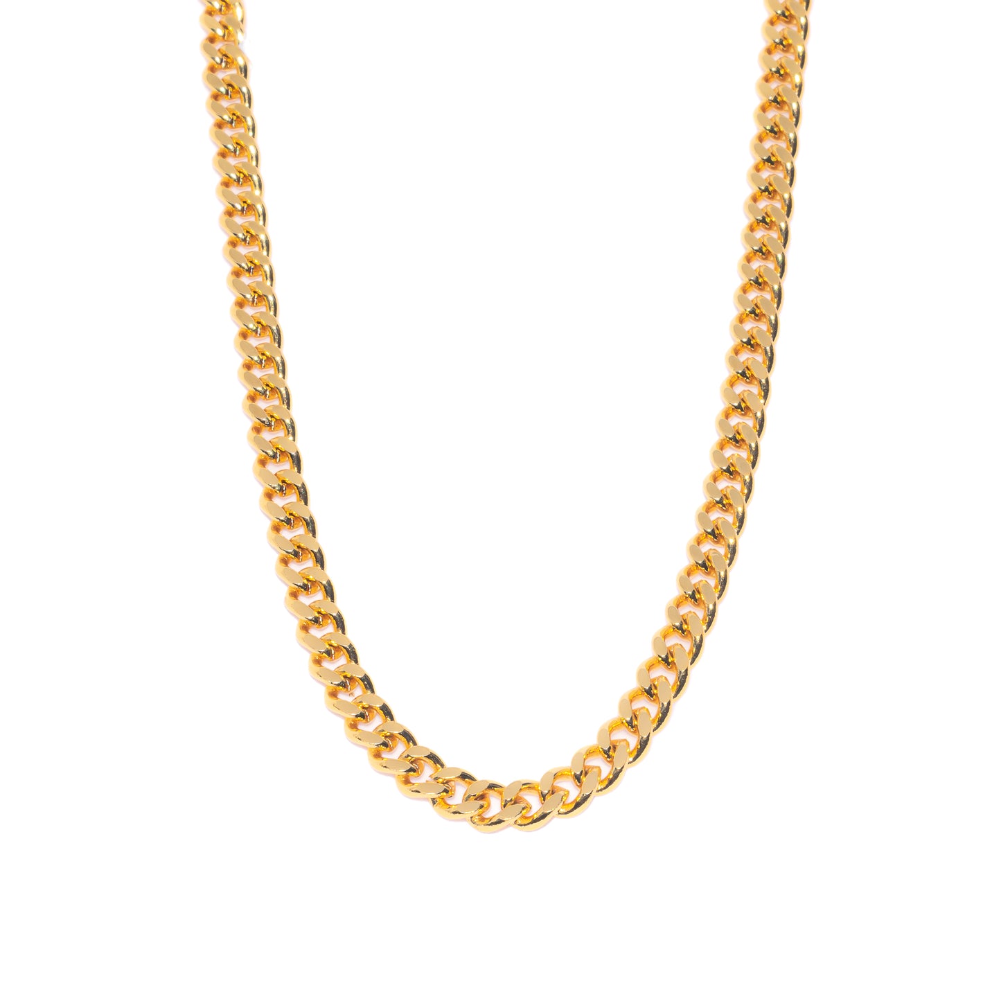 CURB CHAIN GOLDEN NECKLACE