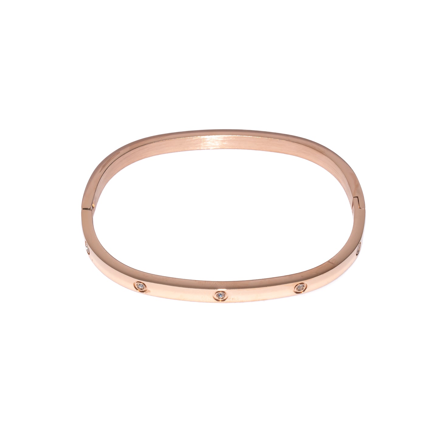 SPARK SQUARED ROSE GOLD BRACELET