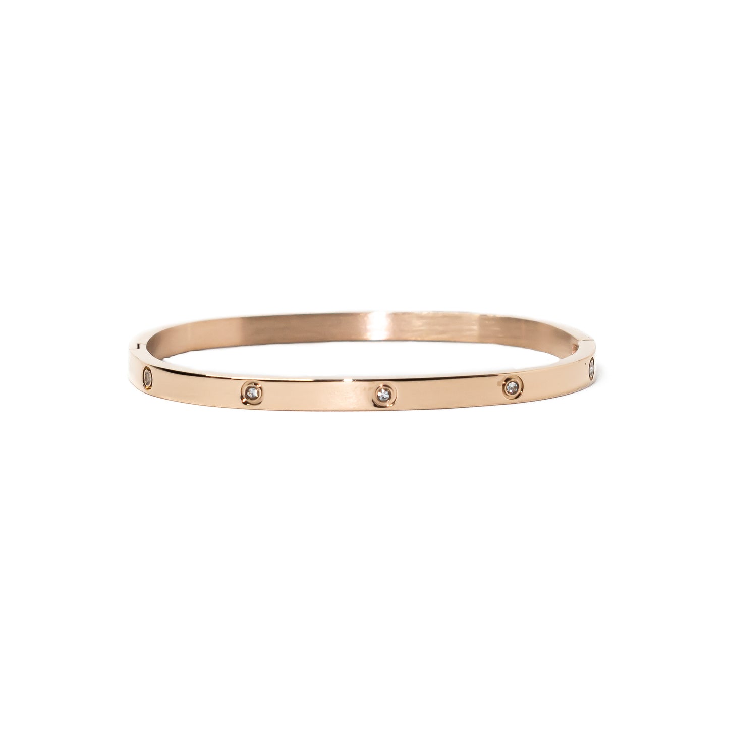 SPARK SQUARED ROSE GOLD BRACELET