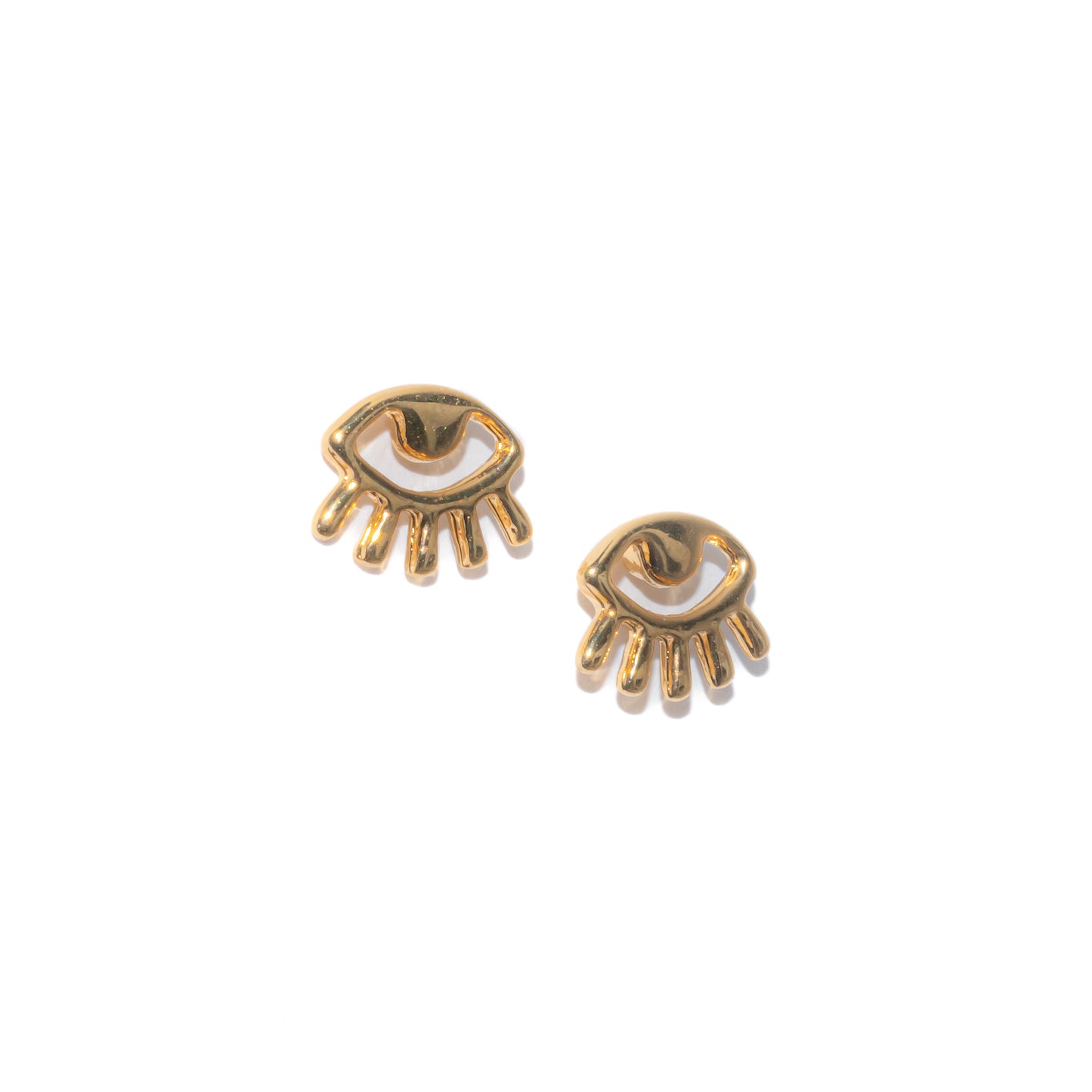 GOLDEN LUCKY EYES STUDS