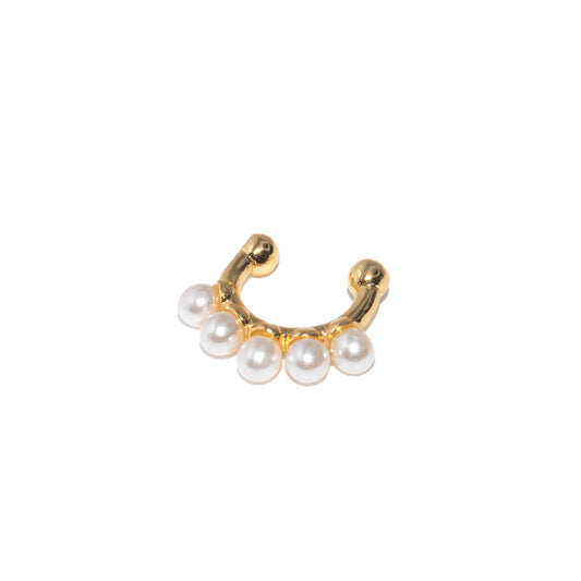 PEARLS GOLDEN EAR CUFF