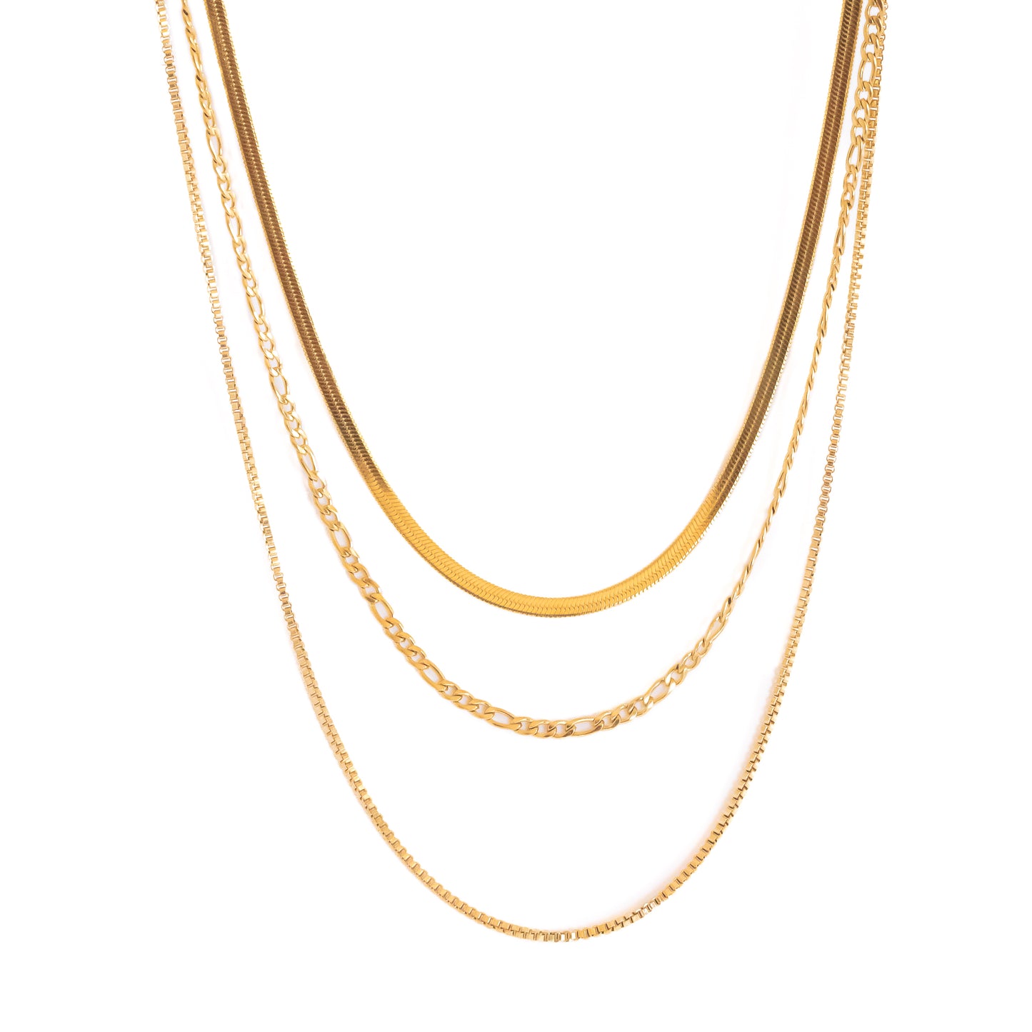 CLASSIQUE TRIPLE GOLDEN NECKLACE