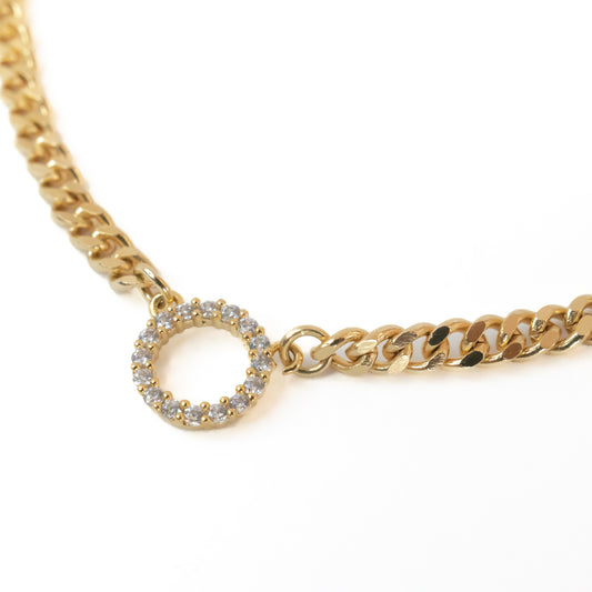 SPARK CIRCLE CHAIN NECKLACE