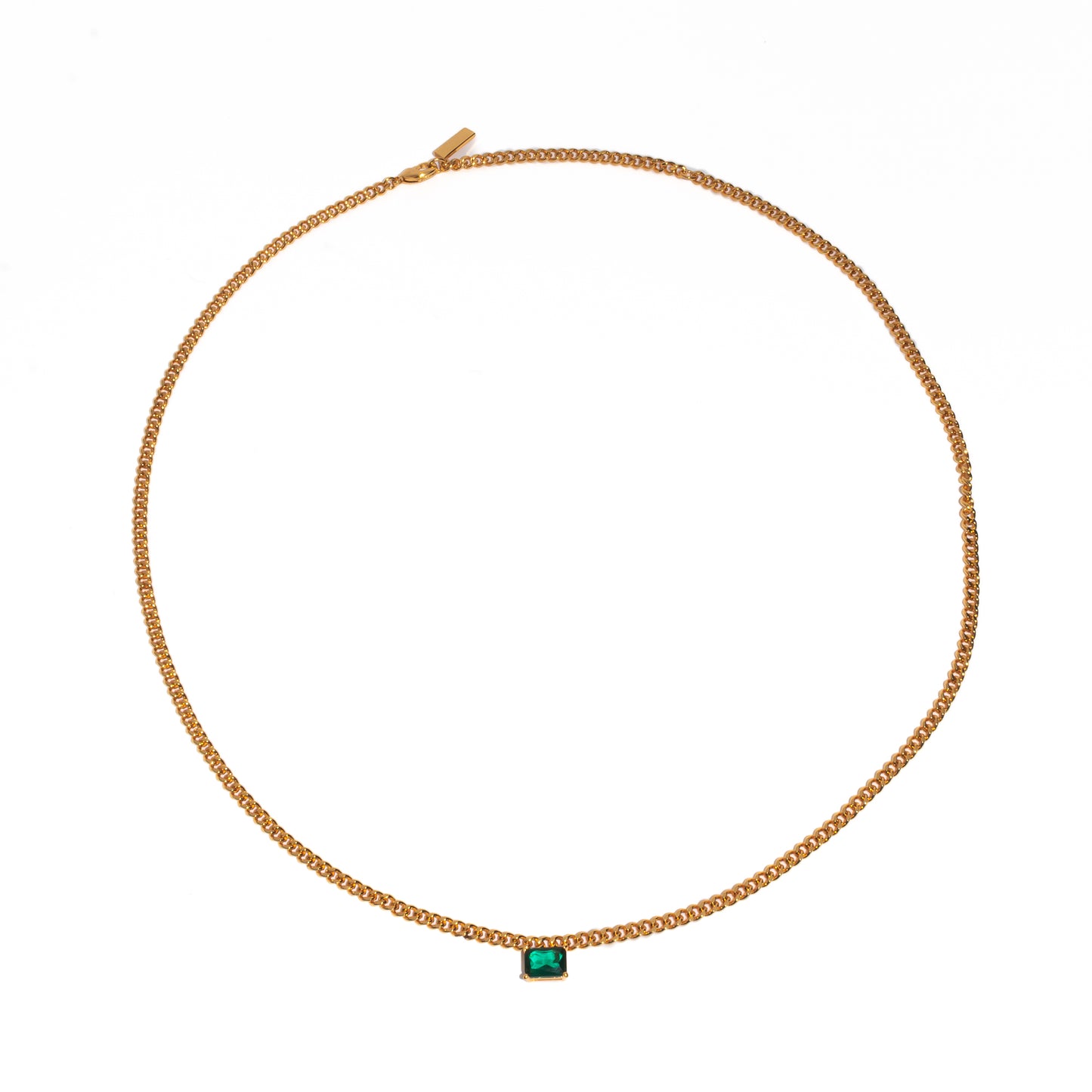 EMERALD MUSE LINK NECKLACE