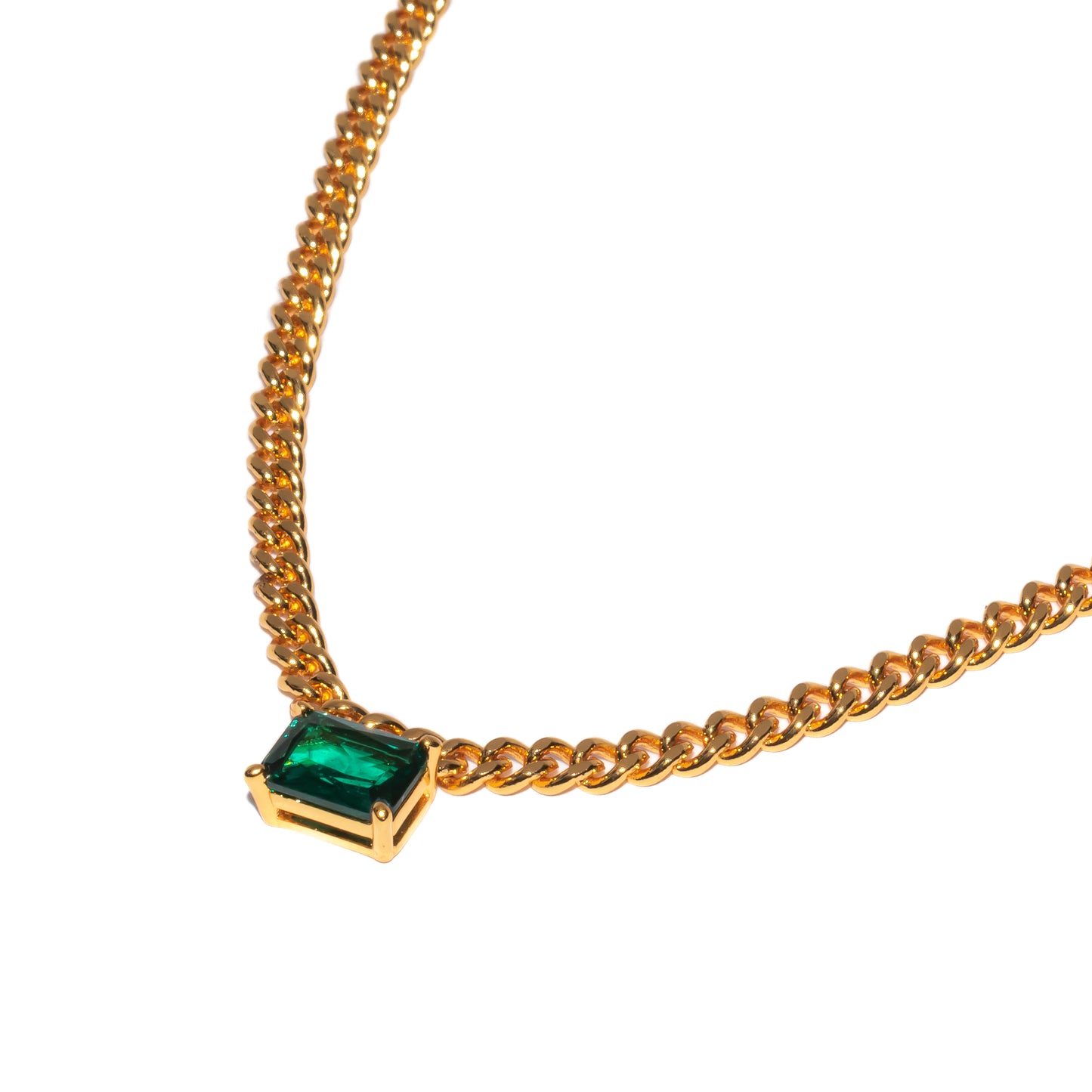 EMERALD MUSE LINK NECKLACE