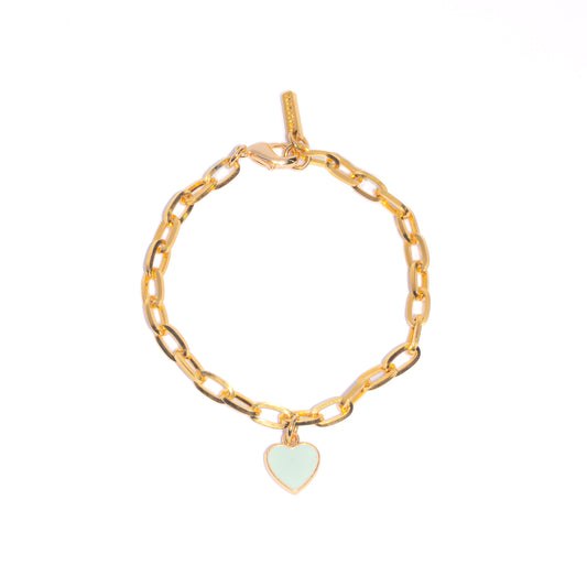 ACQUA HEART OVAL BRACELET